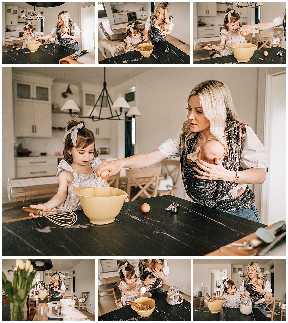 Voorheesville Photographer captures little girl baking with her mother!