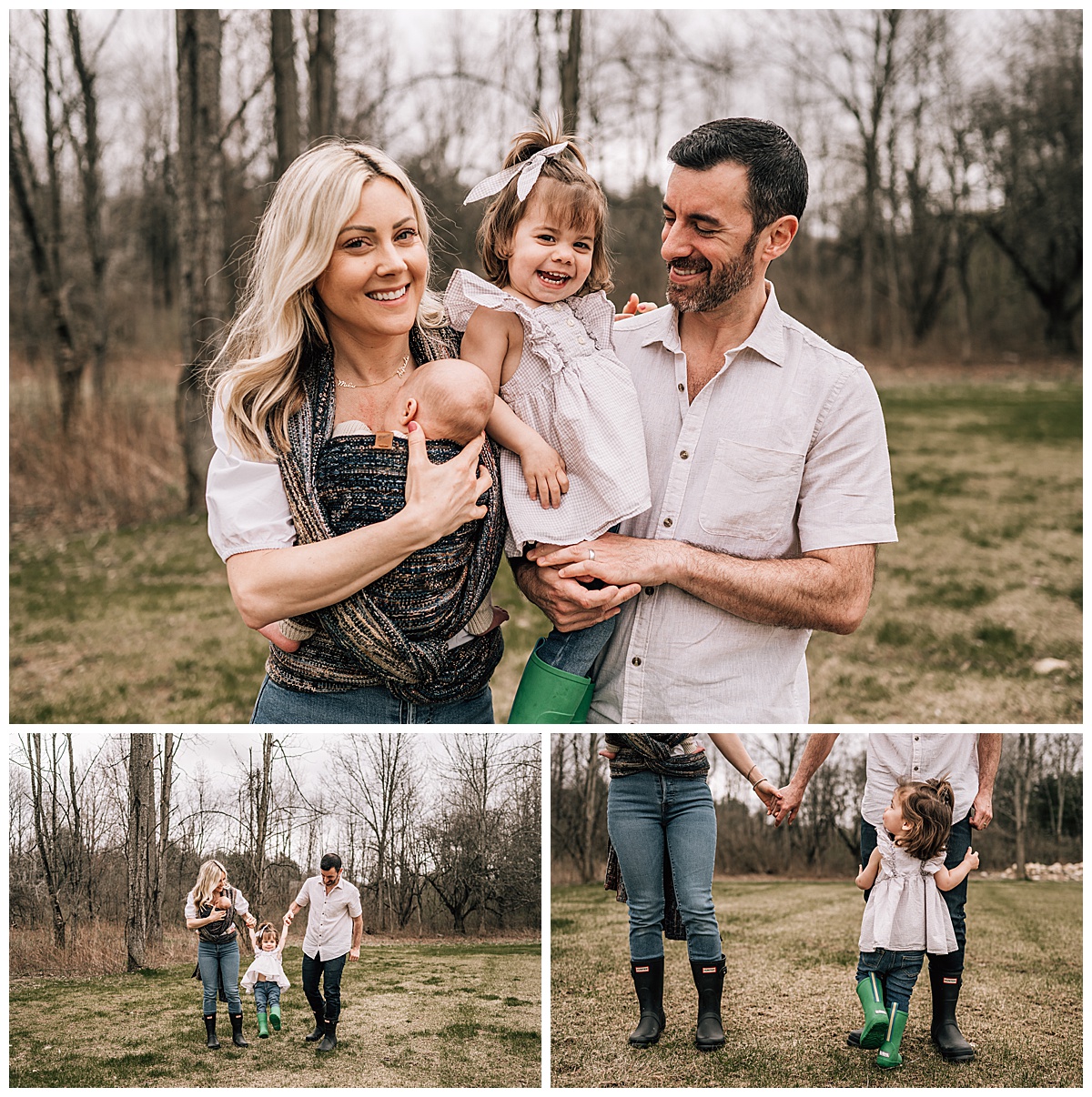 Family takes a walk together!