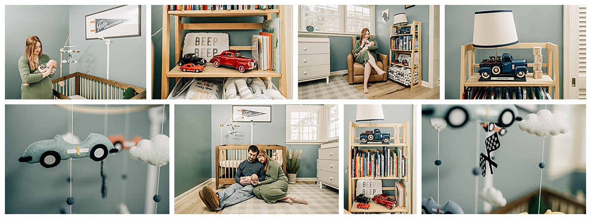 Race Car Themed Nursery, Meg Mosher Photography