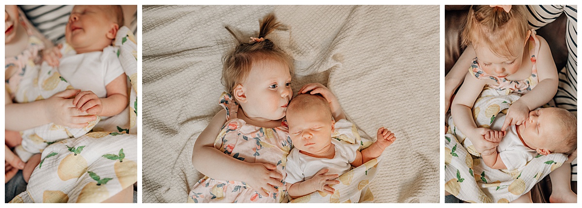 Saratoga Newborn Photographer, Embracing two under two